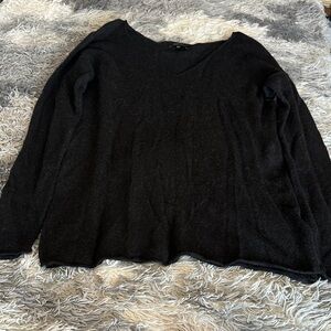Talula Black Knit V-Neck Sweater